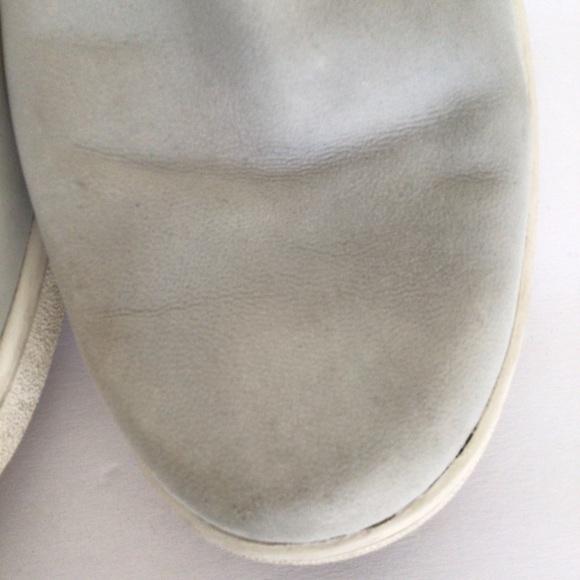 UGG GENE SLIP ON BACKLESS LEATHER MULE SNEAKERS FLATS WOMEN'S 10 LIGHT GREY - Picture 9 of 12